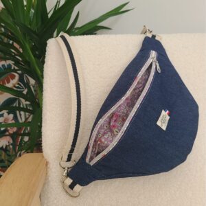 sac banane jean et liberty